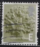 [Charlotte Brontë - Emissione regionale: Inghilterra -Un foro ellittico su ogni lato verticale / Carta: 2 bande al fosforo , Scrivi C1]