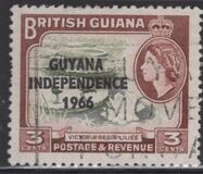 [British Guiana Postage Stamps Overprinted "GUYANA INDEPENDENCE 1966", type B]