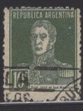 [Definitive Issues - General San Martin, with Period after Value, veids CU6]