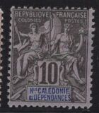 [Inscription: "NLLE CALÈDONIE et DEPENDANCES" - Colored Paper, type I4]