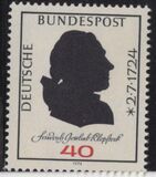 [The 250th Anniversary of the Birth of Friedrich Gottlieb Klopstock, Poet, тып WB]