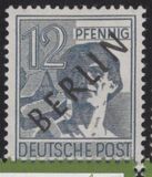 [BERLIN in Black Overprint on "Allied Occupation Zone" Stamps, Scrivi A4]