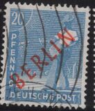 [BERLIN in Red Overprint on "Allied Occupation Zone" Stamps, type B5]