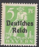 [Postage Stamps from Bayern Overprinted "Deutsches Reich", type AD]