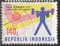 [The 14th Southeast Asia Games, Jakarta, type AUQ]
