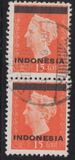 [Queen Wilhelmina - Netherlands Indies Stamps Overprinted "INDONESIA" - Bar 2,2mm High, Tip A5]