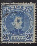 [King Alfonso XIII - Blue Control Numbers on Backside, տեսակ AT5]