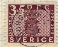 [III Centenario del correo sueco. Los 5, 10 y 15 öre fueron también emitidos cada uno en un carnet y dentados por los 4 lados., tipo AW]