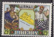 [Airmail - Settlers in Liberia, प्रकार GE]