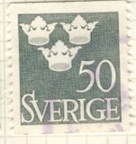 [King Gustaf VI Adolf of Sweden & Tree Crowns - Without Imprint, 類型 BM17]