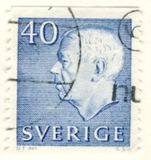 [King Gustaf VI Adolf & Three Crowns - New Colors, type FA24]