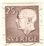 [King Gustaf VI Adolf of Sweden - New Values, type FA13]
