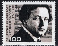 [The 100th Anniversary of the Birth of Athur Honegger, Composer, тип AZQ]