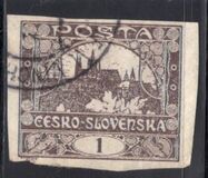 [Definitives - "ČESKO-SLOVENSKÁ" Above Value, type G]