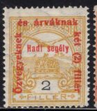 [Turul over Crown of Saint Stephen & King Franz Joseph - Stamps of 1913 Overprinted and Surcharged, 類型 M1]