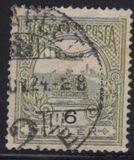 [Turul volando sobre la corona de San Esteban. Nuevos colores., tipo F26]