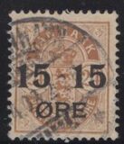 [No. 25B, 25A & 39 Surcharged, type K]