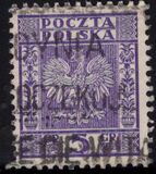 [Coat of Arms of Poland - Vertical Lines in Background, Tip CL]