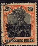 [German Empire Postage Stamps Overprinted "Postgebiet Ob. Ost", type A8]