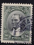 [Inscription "TÜRKIYE CÜMHURIYETI" - "Ü" in "CÜMHURIYETI", प्रकार JX2]