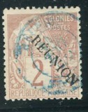 [French Colonies Postage Stamps Overprinted "REUNION", type F1]