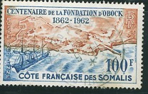 [Airmail - The 100th Anniversary of French  Presence in Obock, type DK]