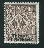 [Italian Postage Stamps Overprinted "Tripoli di Barberia", type A]