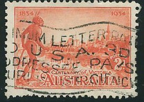[The 100th Anniversary of the Colonization of Victoria, type Q]