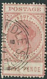 [Queen Victoria - Inscription "POSTAGE" - Thin Letters, Tipe P4]