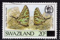 [Butterflies - Stamps of 1987 Surcharged, प्रकार OV2]