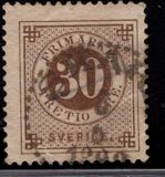 [Numerals in Circle - Different Perforation, type F19]