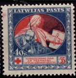 [Red Cross Charity - Brown and Green Design on Back, A type with Blue Design on Back, tyyppi H2]