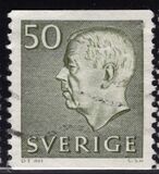[King Gustaf VI Adolf of Sweden & Tree Crowns - New Colors and Values, Tipi FA67]