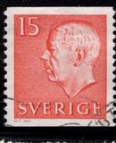 [King Gustaf VI Adolf of Sweden - White Numerals, with Imprint, ประเภท FA]