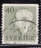 [King Gustaf VI Adolf of Sweden  - New Engravement with Imprint, tegund EE15]