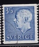 [King Gustaf VI Adolf of Sweden & Tree Crowns - New Colors and Values, Tipi FA60]