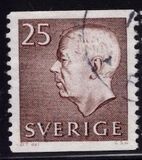 [King Gustaf VI Adolf of Sweden  - New Engravement with Imprint, tegund EE14]