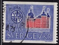[Mountain Scenery and Uppsala Cathedral, type GU]