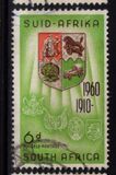 [50 anni dell'Unione del Sudafrica - Filigrana: Stemma dell'Unione, laterale a sinistra - Tipografia: Government Printer, Pretoria, Scrivi HF]