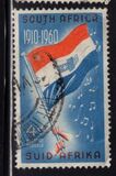 [50 anni dell'Unione del Sudafrica - Filigrana: Stemma dell'Unione, laterale a sinistra - Tipografia: Government Printer, Pretoria, Scrivi HE]