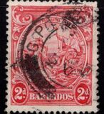 [Alegroría de Barbados. Sin inscripción "Postage & Revenue"., tipo Z6]
