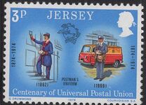 [The 100th Anniversary of the Universal Postal Union, タイプ BW]