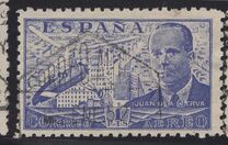 [Airmail - Juan di la Cierva - Different Perforation - Stoneprint from F.N.M.T, Typ LH11]
