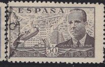 [Airmail - Juan di la Cierva - Different Perforation - Stoneprint from F.N.M.T, Typ LH10]