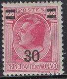 [Prince Louis II - Surcharged, type AX]