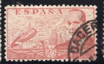 [Airmail - Juan di la Cierva - Different Perforation - Stoneprint from F.N.M.T, Typ LH8]