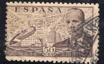 [Airmail - Juan di la Cierva - Different Perforation - Stoneprint from F.N.M.T, Typ LH10]