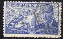 [Airmail - Juan di la Cierva - Different Perforation - Stoneprint from F.N.M.T, Typ LH11]