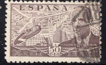 [Airmail - Juan di la Cierva - Different Perforation - Stoneprint from F.N.M.T, Typ LH10]