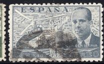 [Airmail - Juan di la Cierva - Different Perforation - Stoneprint from F.N.M.T, Typ LH13]